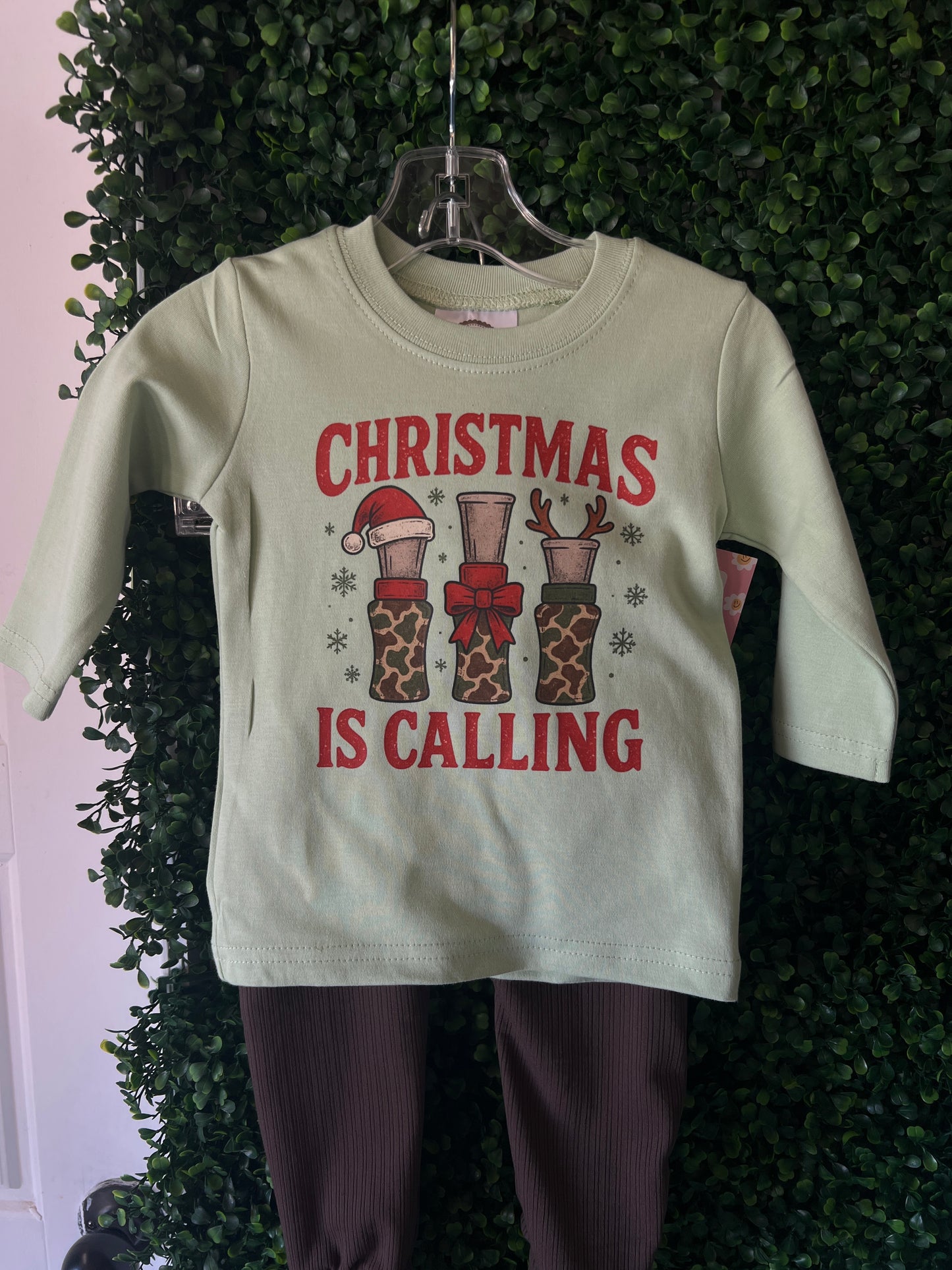 Christmas is Calling tee