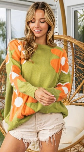 Flower power sweater