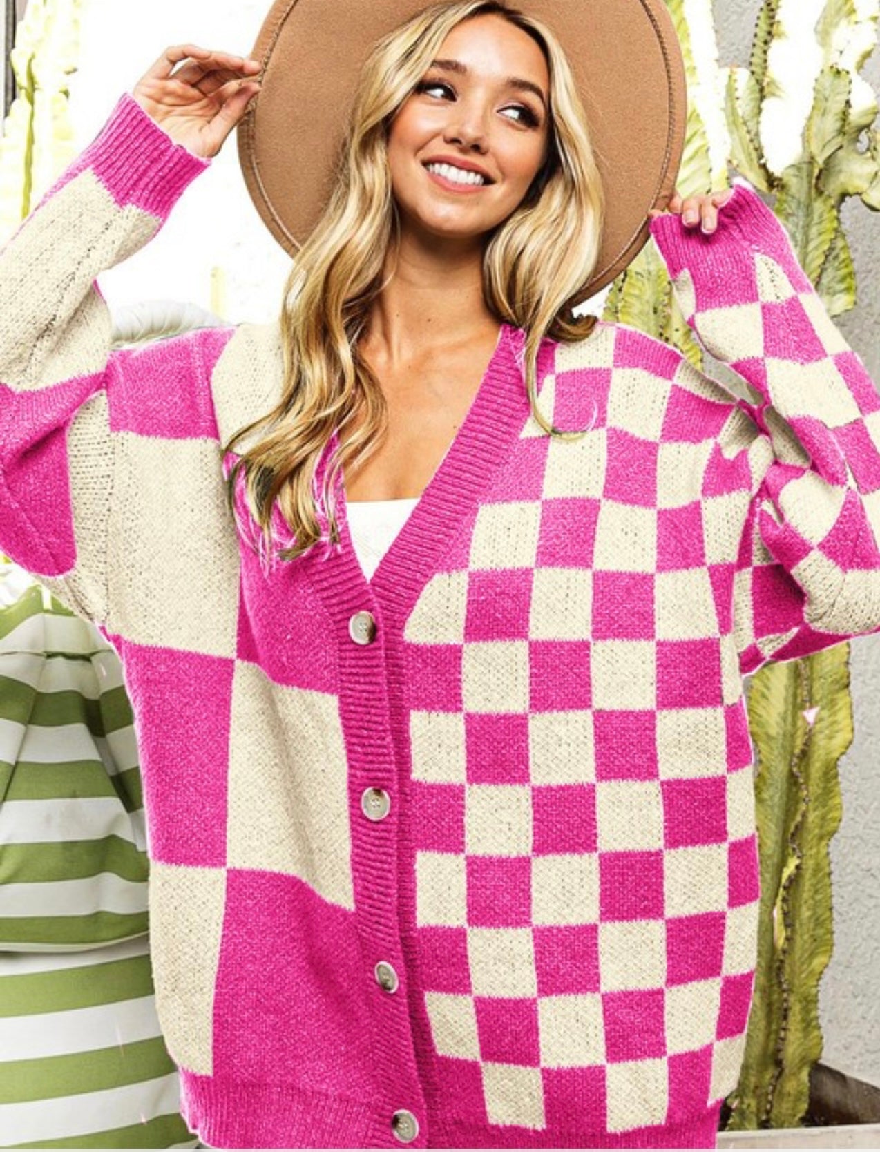 Bubblegum pink cardi