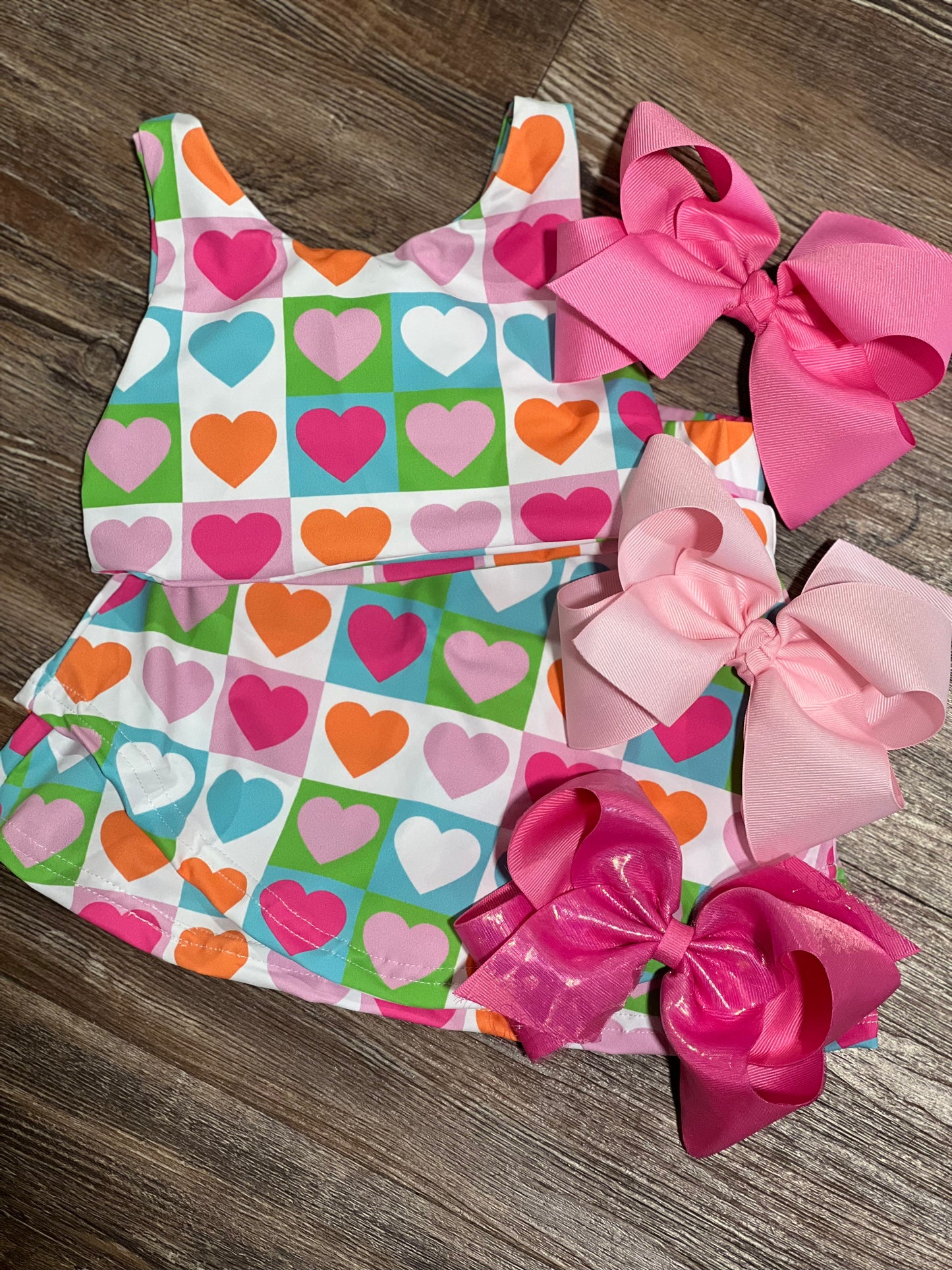 Heart tennis set