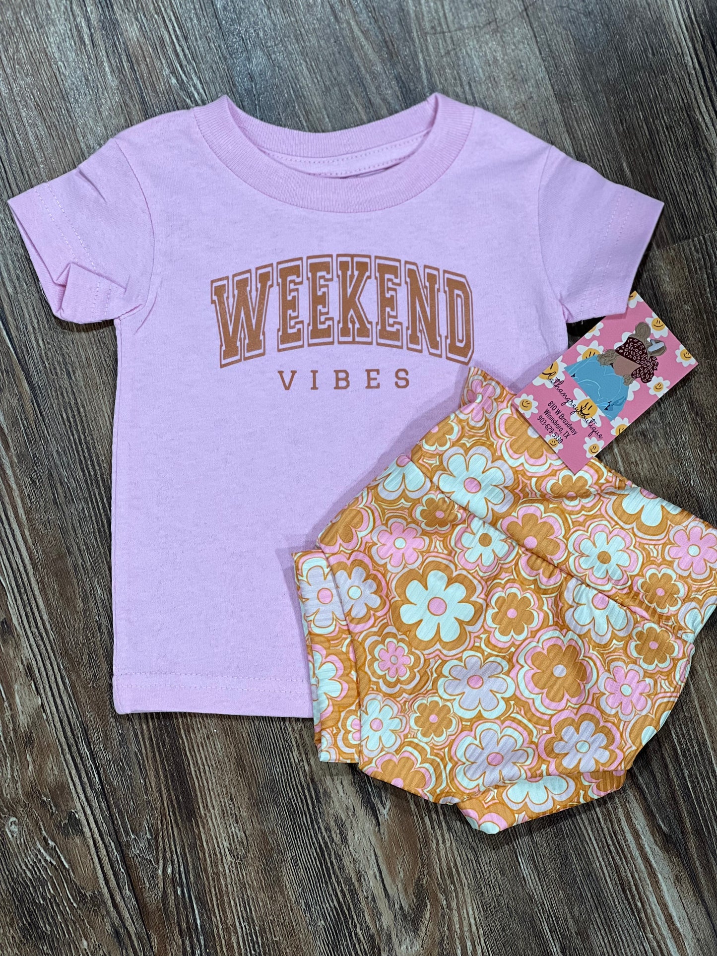 Ribbed floral bummies