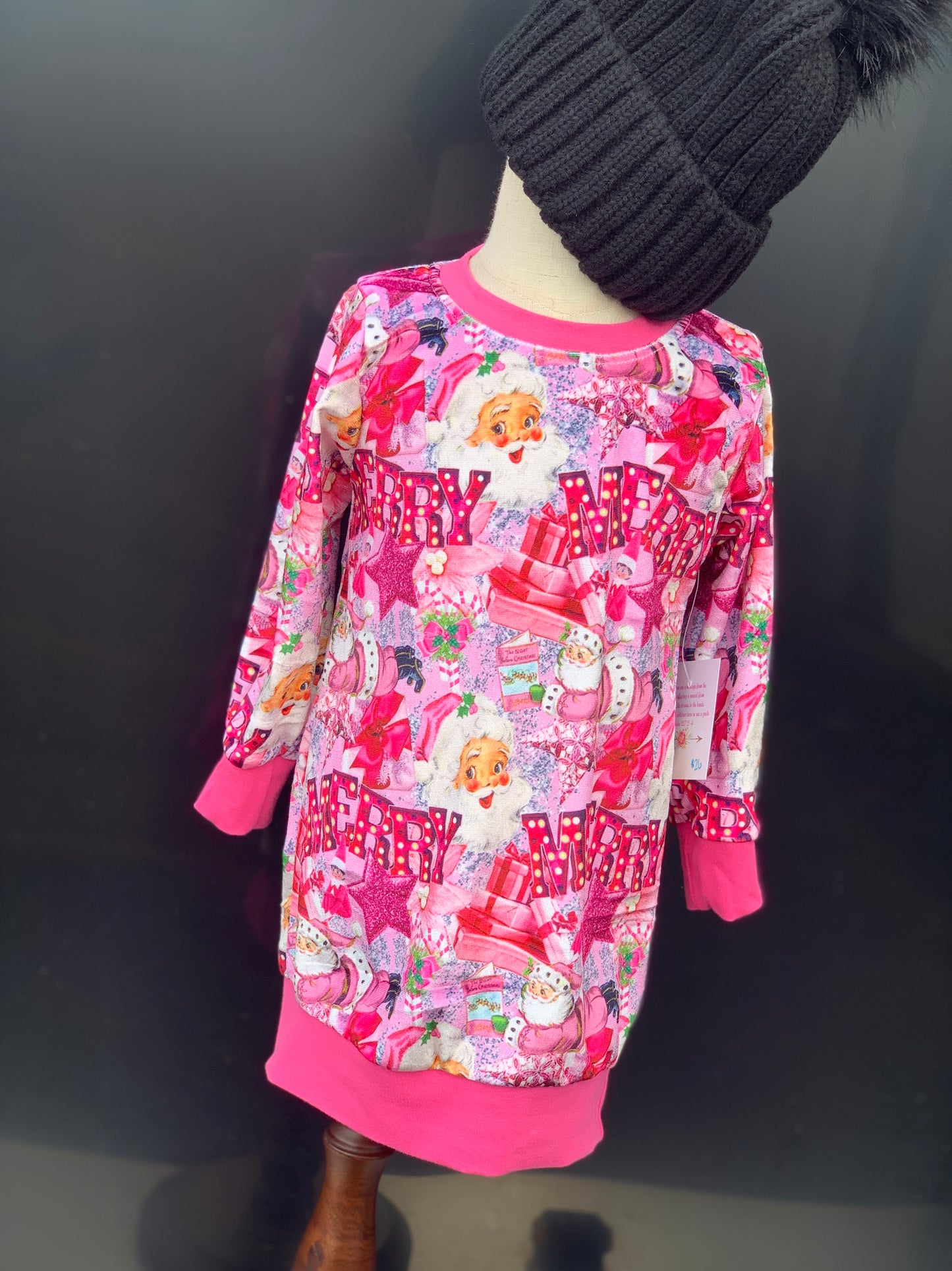 Pink Santa dress