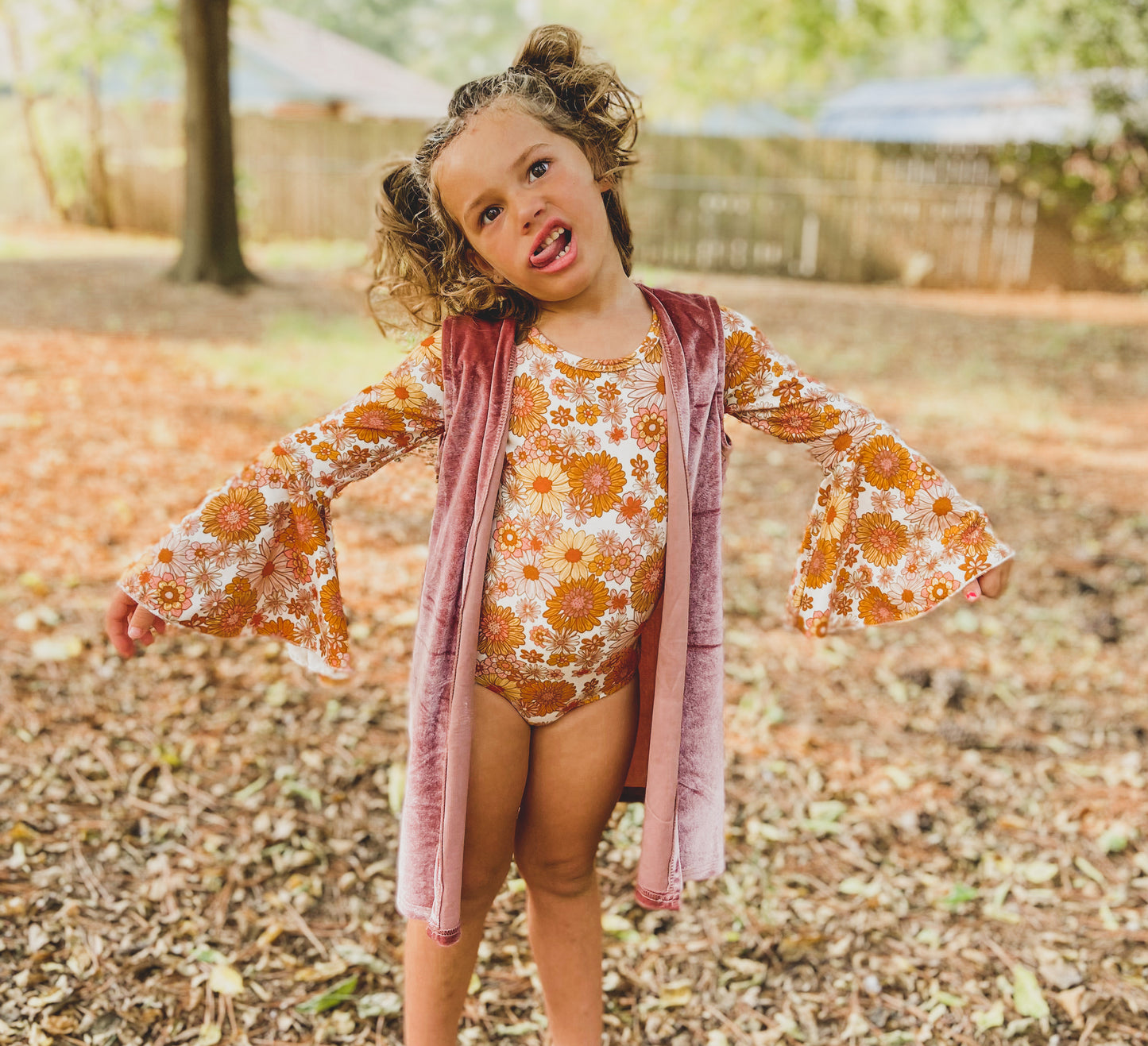 Velvet fall cardi