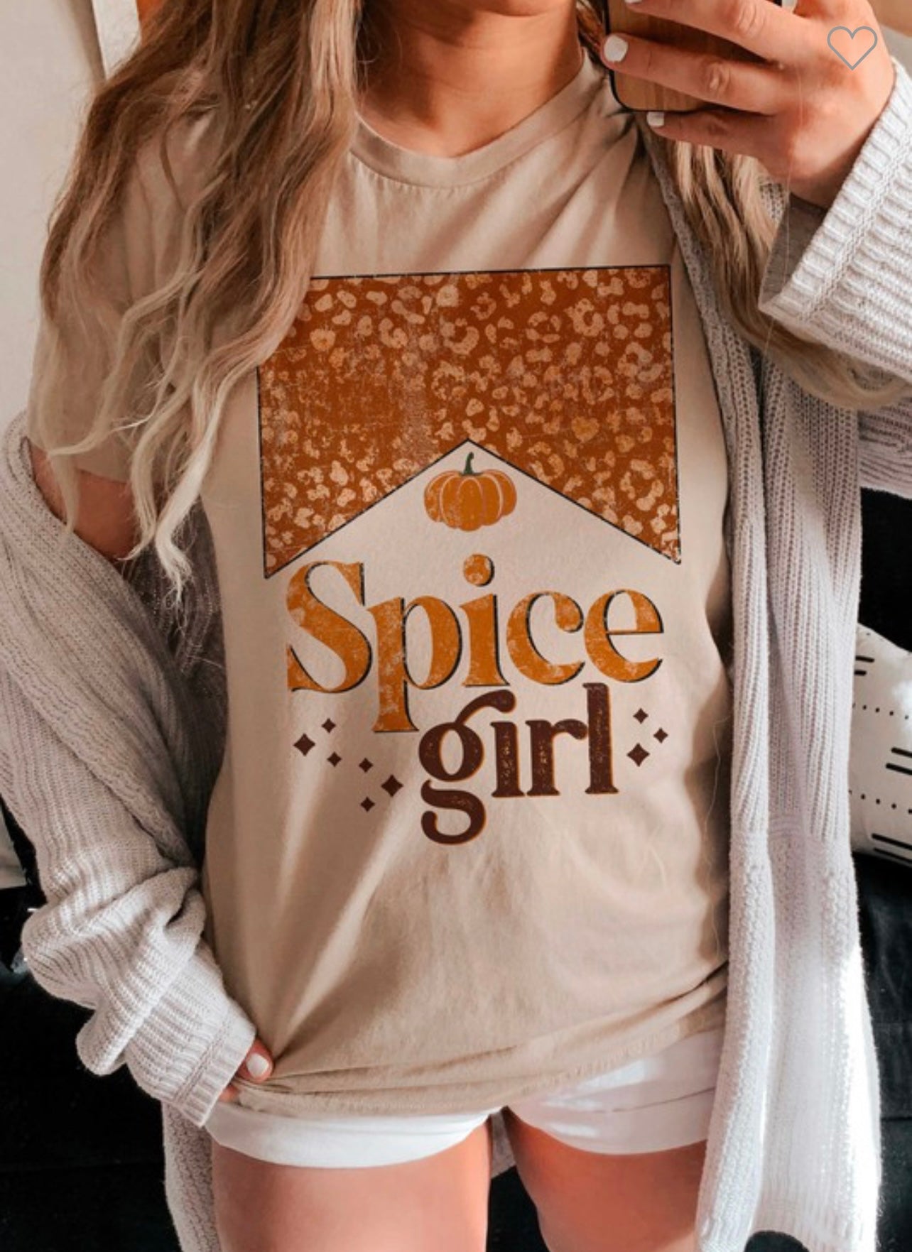 Leopard spice girl tee