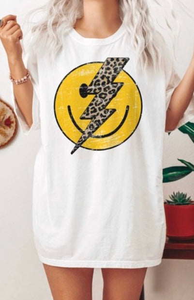 Leopard lightning tee