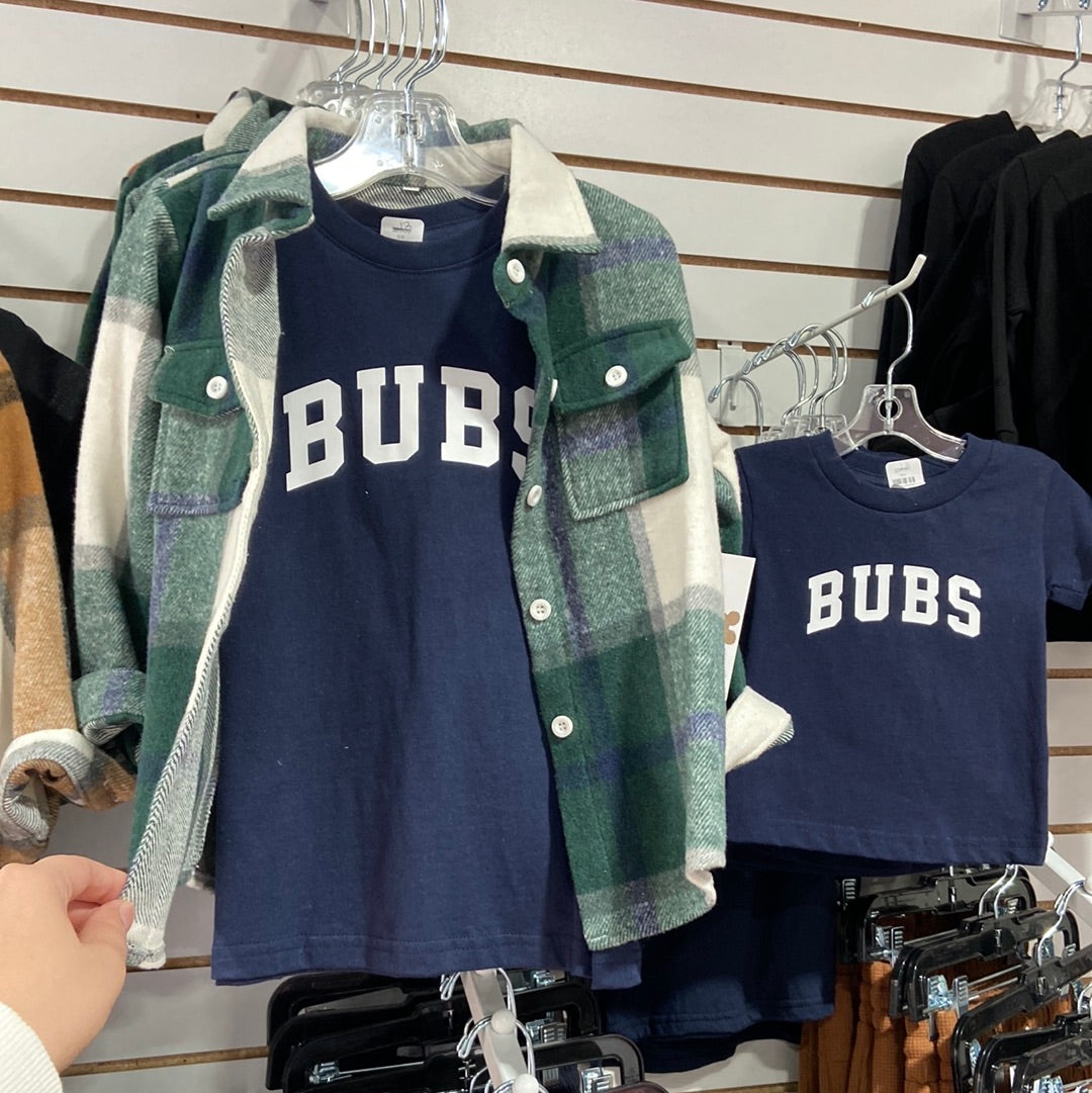 BUBS tee (navy)
