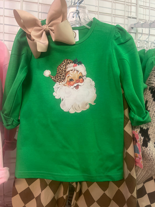 Leopard Santa tee