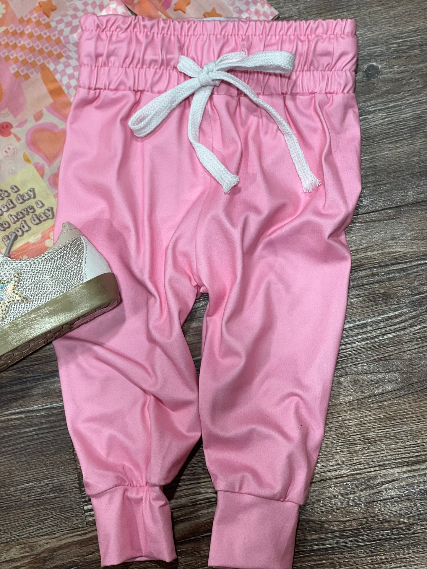 Pink joggers