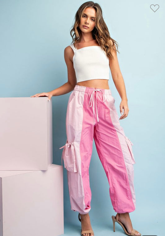 Bubble pink joggers