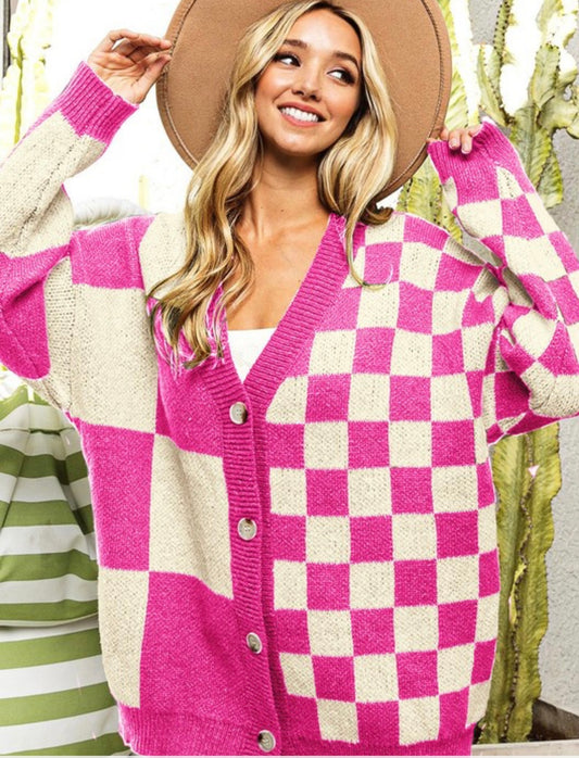 Bubblegum pink cardi