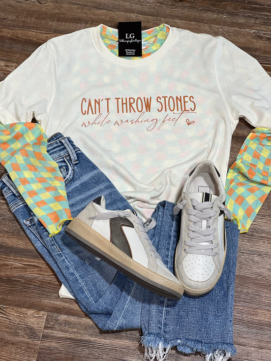 Can’t throw stones tee
