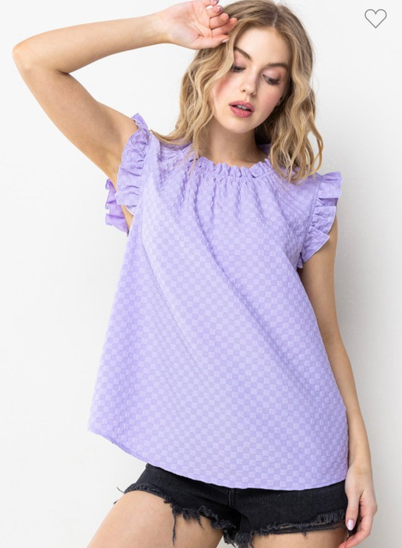 Ruffle sleeve top