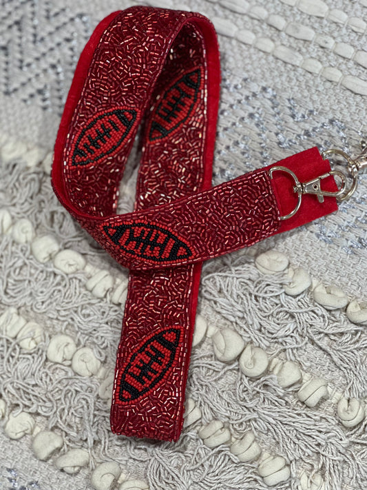 Sequin purse strap