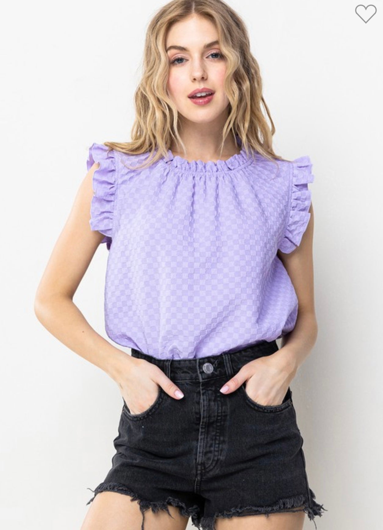 Ruffle sleeve top