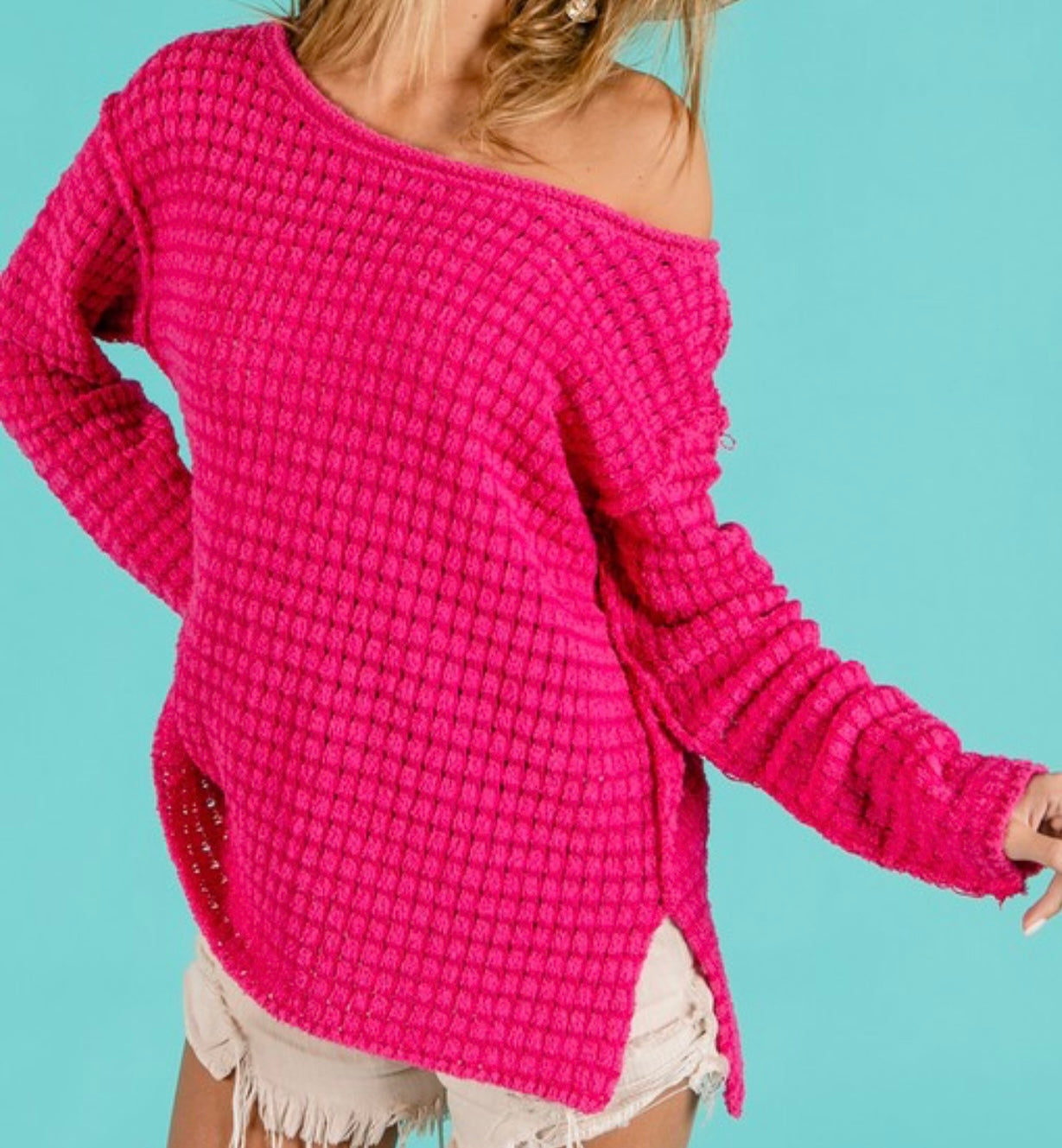 Raw edge top