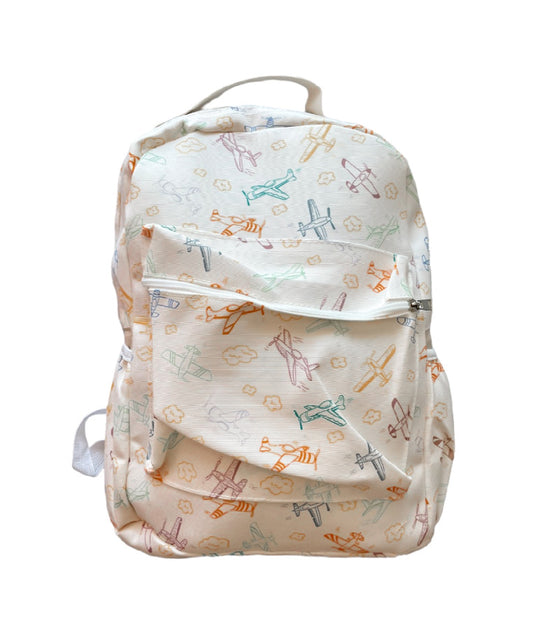 Airplane backpack + lunchbox