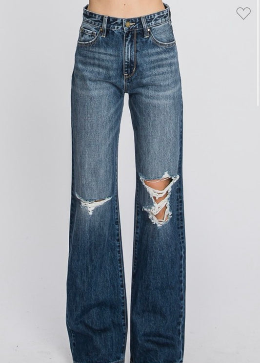 Distressed vintage flare