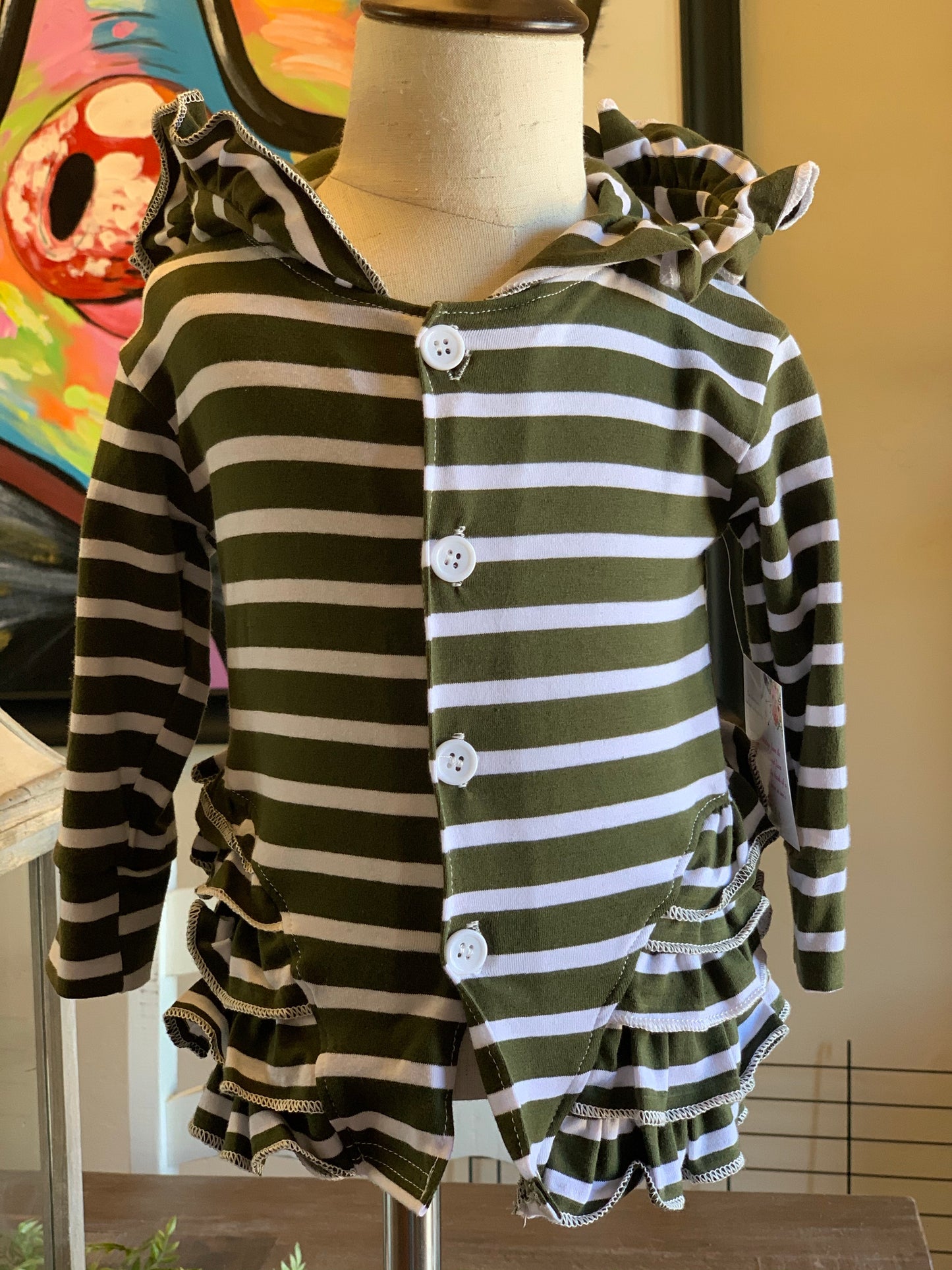 Green stripe jacket